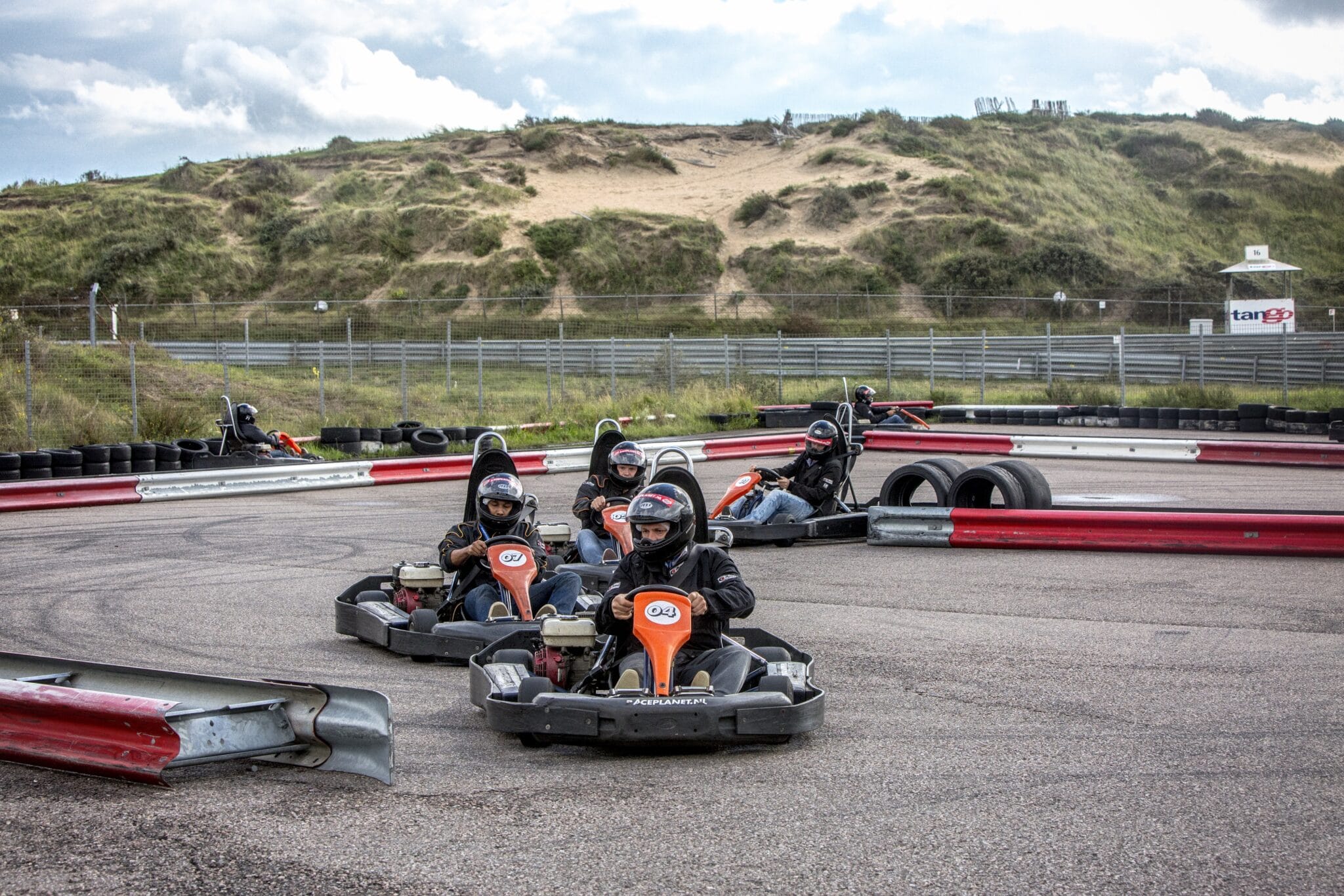 Race in gokarts during your Race Experience! Race