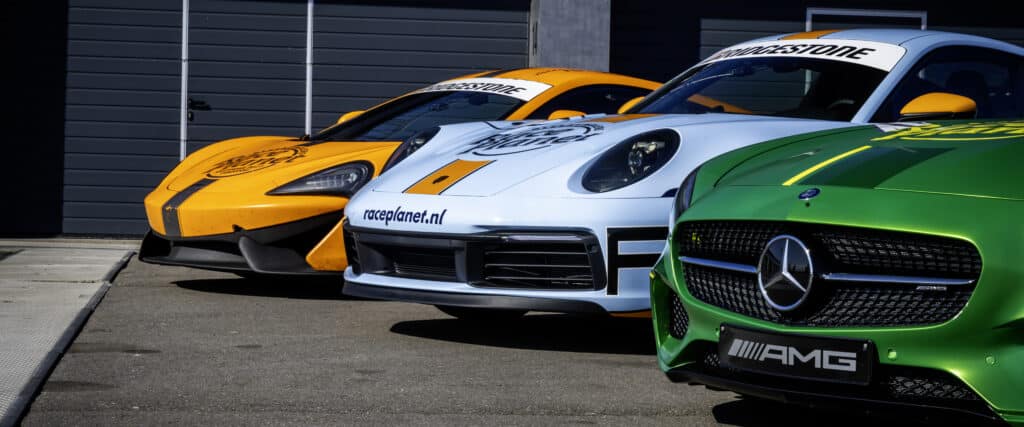 McLaren, Porsche, Mercedes AMG-GT at Race planet, Circuit Zandvoort