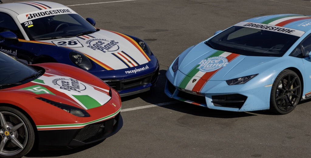 Porsche, Ferrari and Lamborghini at Circuit Zandvoort